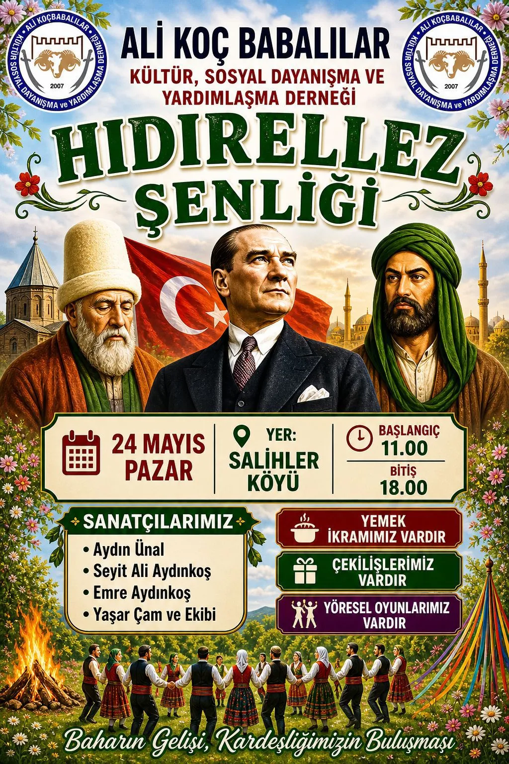Hıdırellez Şenliğimize Tüm Halkımızı Bekliyoruz
